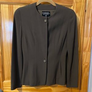 Chanel vintage olive green jacket